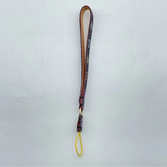 Authentic  LV Monogram Multi color Noir Dragonne Telephone Strap - Picture 5 of 13